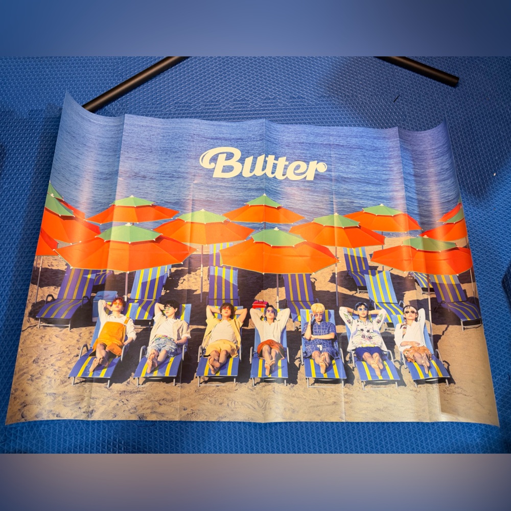 BTS Butter Kpop Album Beach Poster